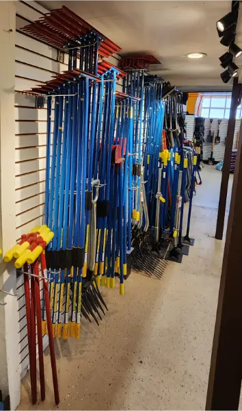 Long Handle Blue Landscape Rakes